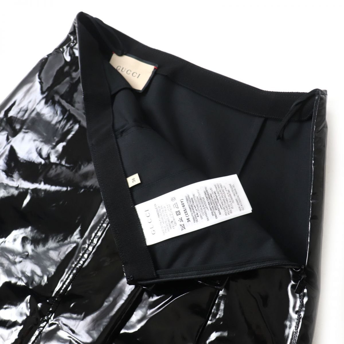 GUCCI skirt 669706 Main: 100% cotton black Women 36