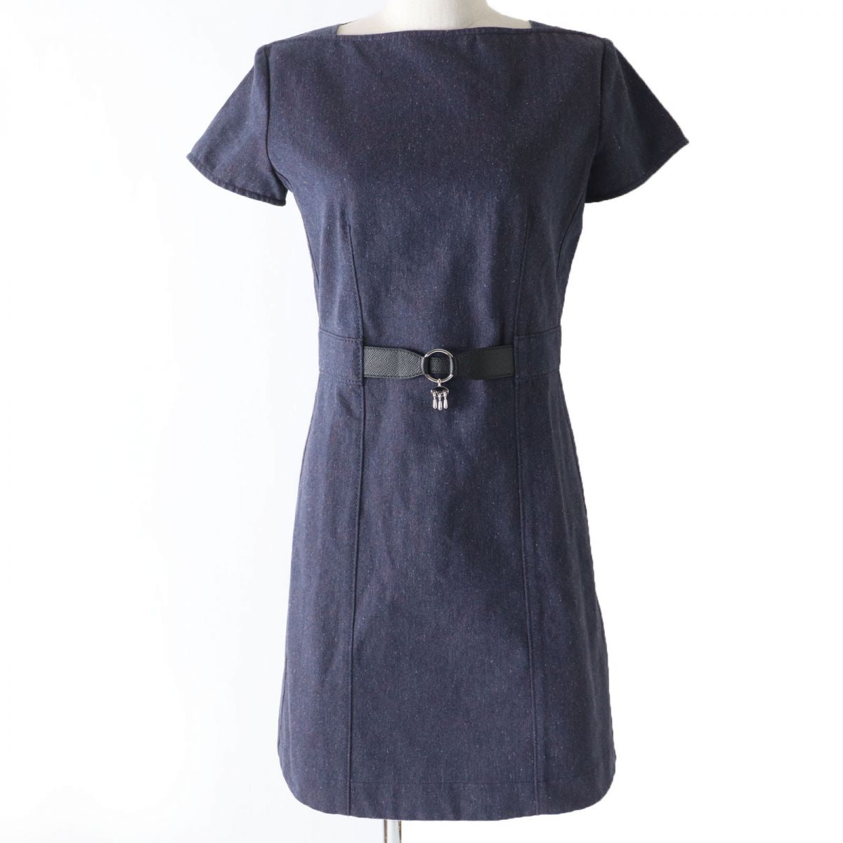 HERMES one piece Main: 100% cotton, Part: Leather, Lining: 100% cotton Purple type Women 34
