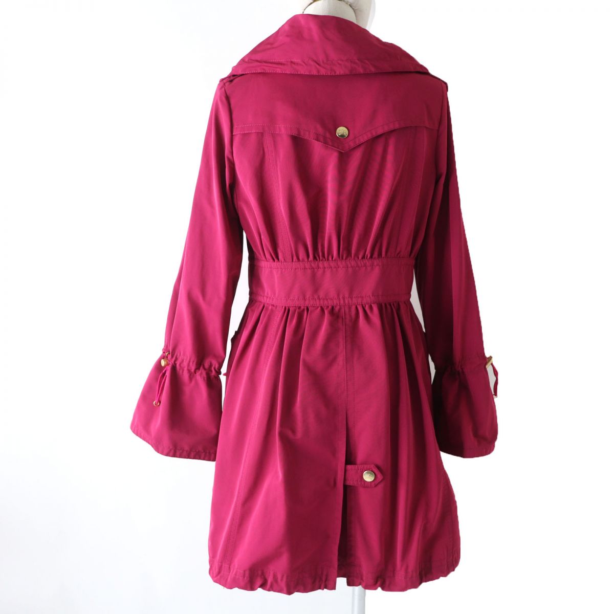 BURBERRY A line coat Main: 100% polyester Pink type Women 38