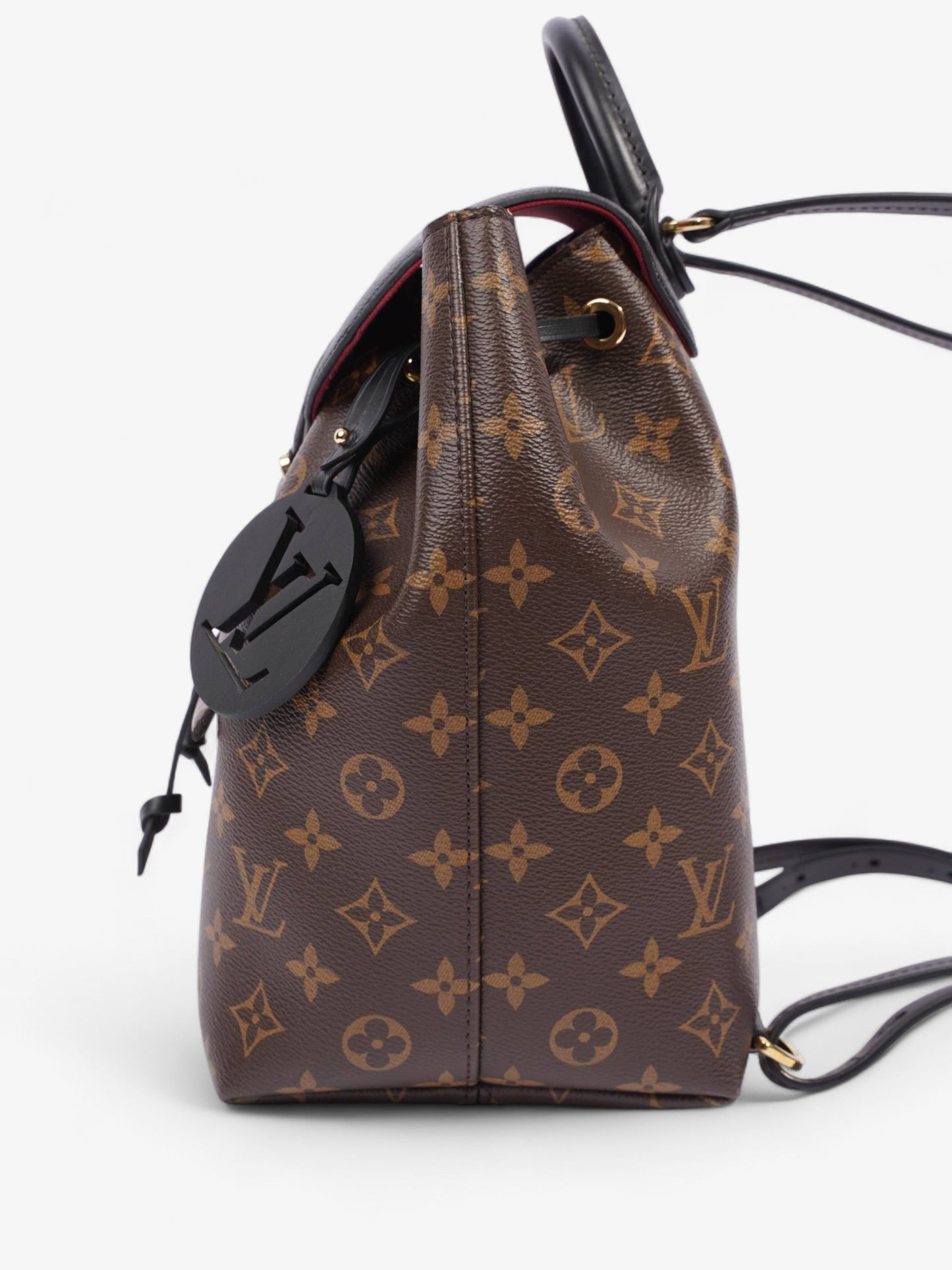 Louis Vuitton Montsouris MM Monogram / Black Coated Canvas