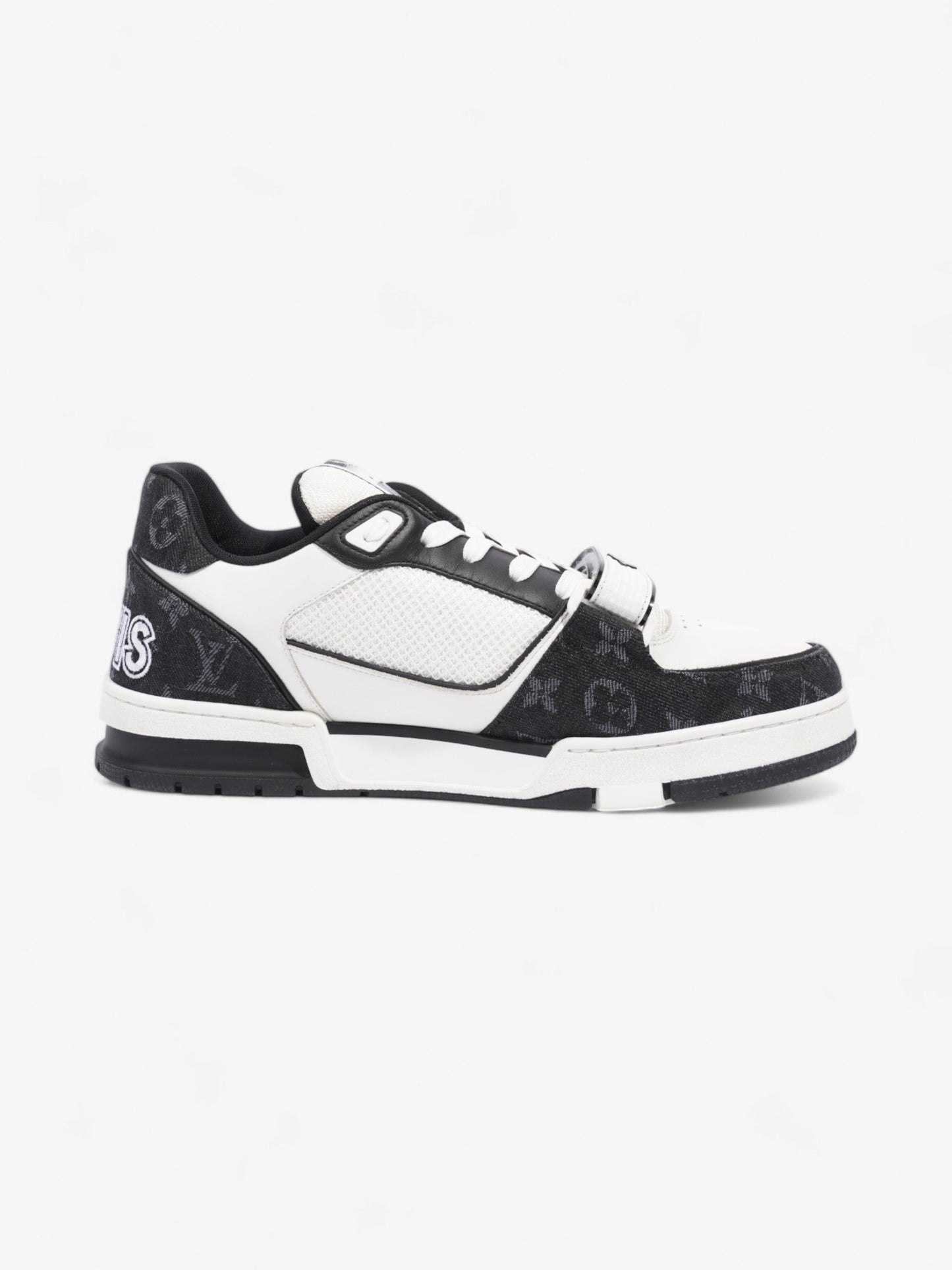 Louis Vuitton LV Trainer Sneakers White  / Black Leather EU 43.5 UK 9.5