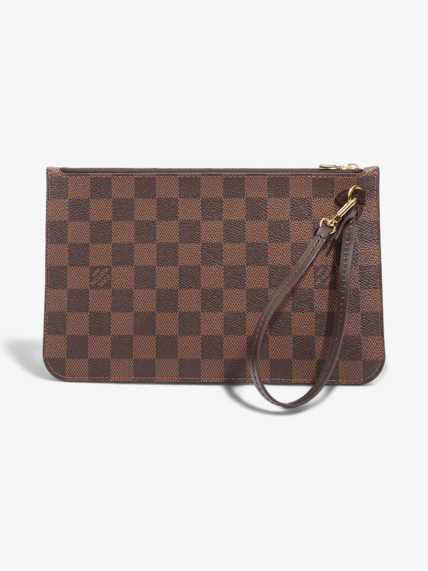 Louis Vuitton Neverful Pochette Damier Ebene Coated Canvas