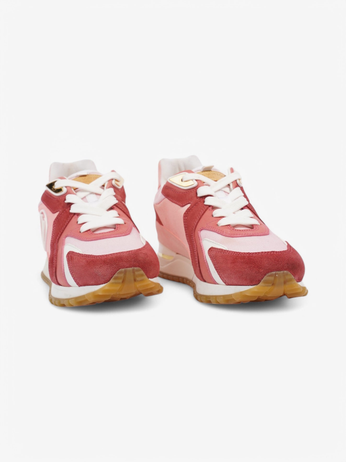 Louis Vuitton Runaway Pink / White Suede EU 37 UK 4