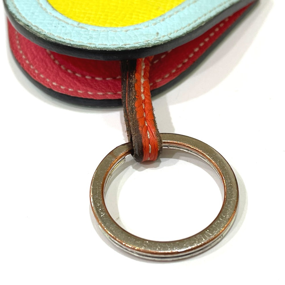 HERMES key ring Epsom yellow Horse Camille Women