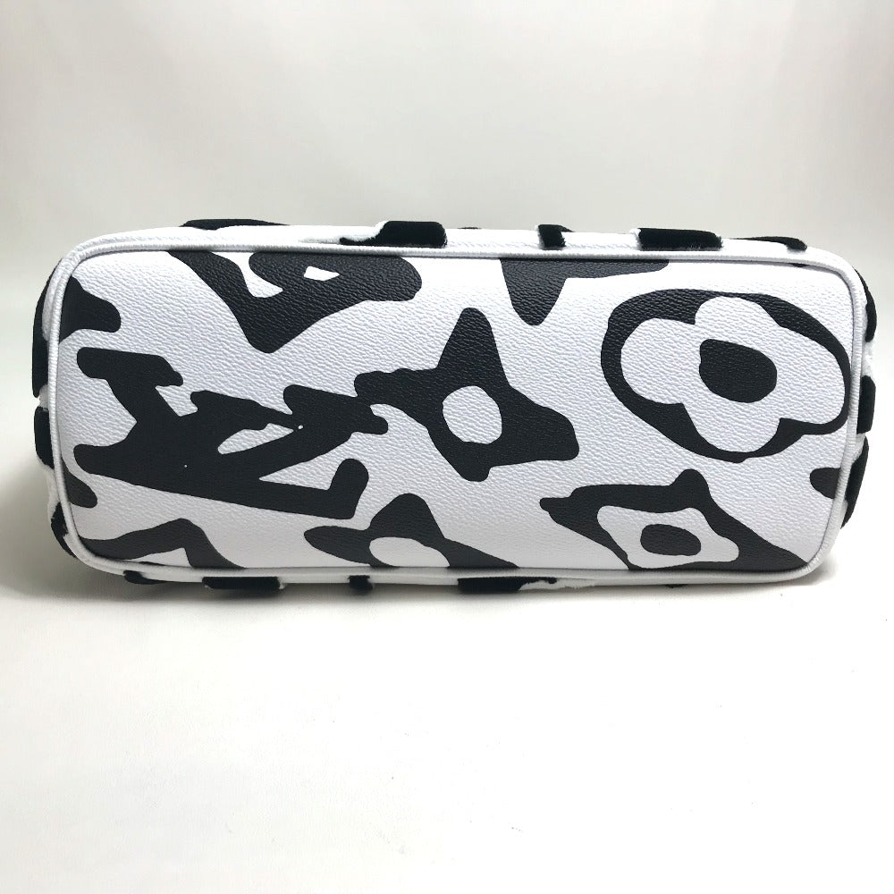 LOUIS VUITTON Tote Bag M45567 Coated canvas White / black Tufted monogram LVXUF Hippo