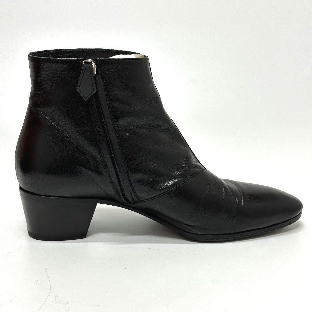 HERMES boots leather black Sistina Women 36.5
