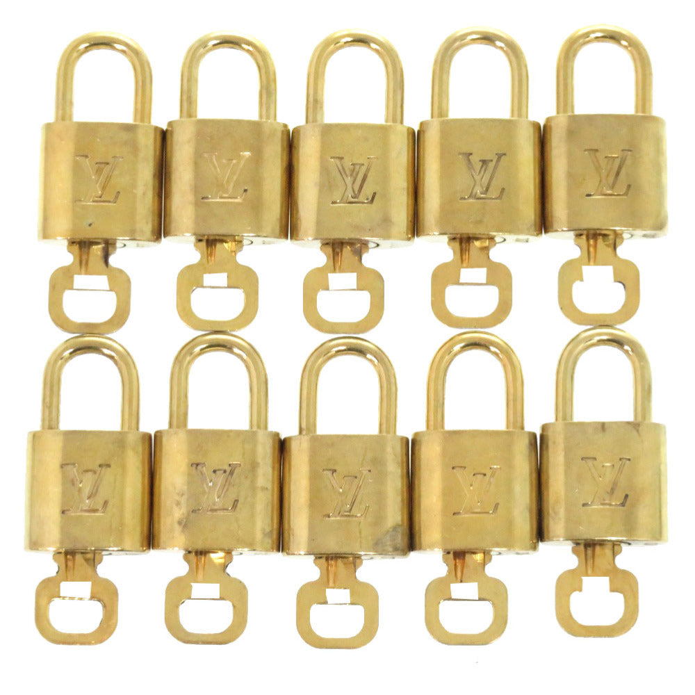 LOUIS VUITTON Cadena metal gold Set of 10 Cadena padlock padlock unisex(Unisex)