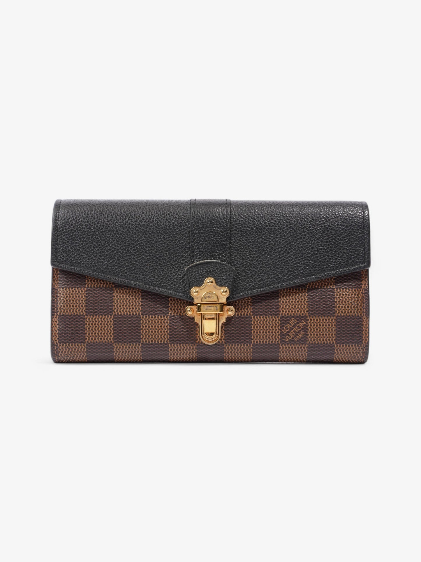 Louis Vuitton Clapton Damier Ebene / Black Coated Canvas
