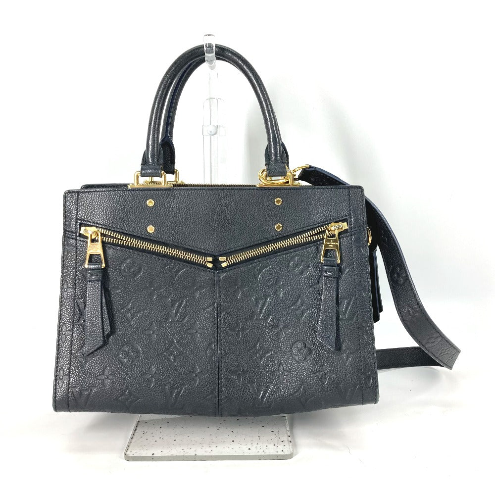 LOUIS VUITTON Handbag M54196 Monogram Ann Platt Leather Navy Monogram Ann Platt Three PM Women