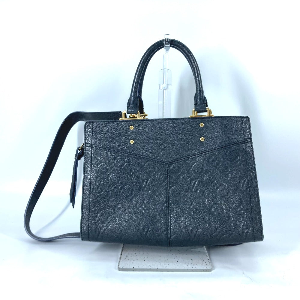 LOUIS VUITTON Handbag M54196 Monogram Ann Platt Leather Navy Monogram Ann Platt Three PM Women