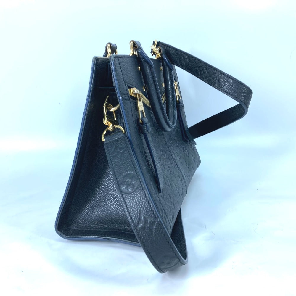 LOUIS VUITTON Handbag M54196 Monogram Ann Platt Leather Navy Monogram Ann Platt Three PM Women