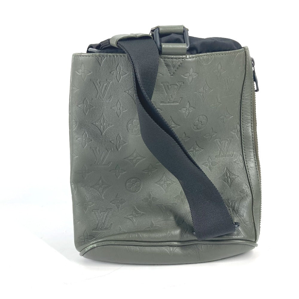 LOUIS VUITTON Shoulder Bag M44634 Monogram shadow leather khaki Monogram shadow Chalk sling bag mens