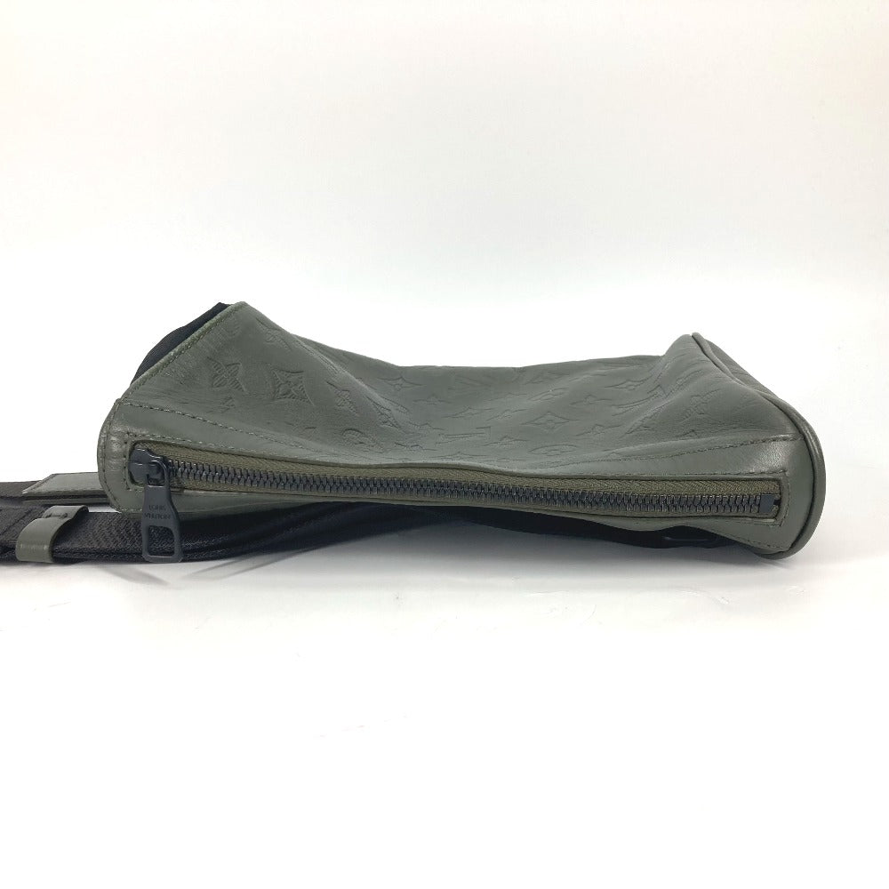 LOUIS VUITTON Shoulder Bag M44634 Monogram shadow leather khaki Monogram shadow Chalk sling bag mens