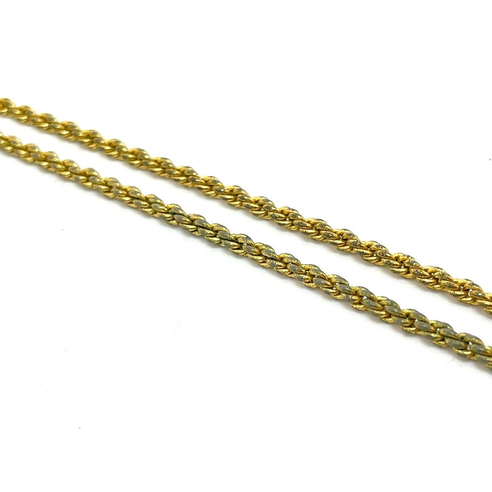 Dior Necklace Gold Plated gold CD logo Bag motif Women