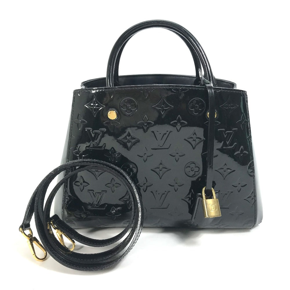 LOUIS VUITTON Handbag M50171 Monogram Vernis black Monogram Vernis Montaigne BB Women