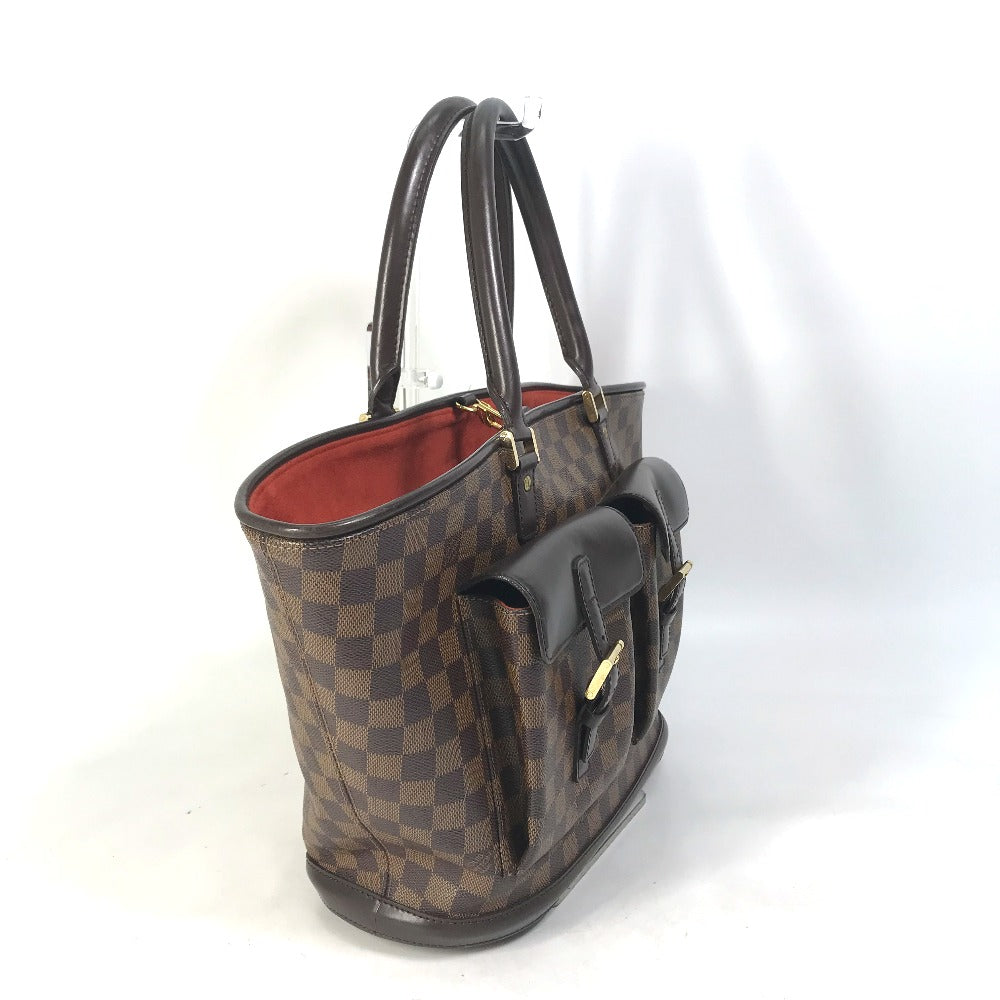 LOUIS VUITTON Tote Bag N51120 Damier canvas Brown Damier Manosque GM Women