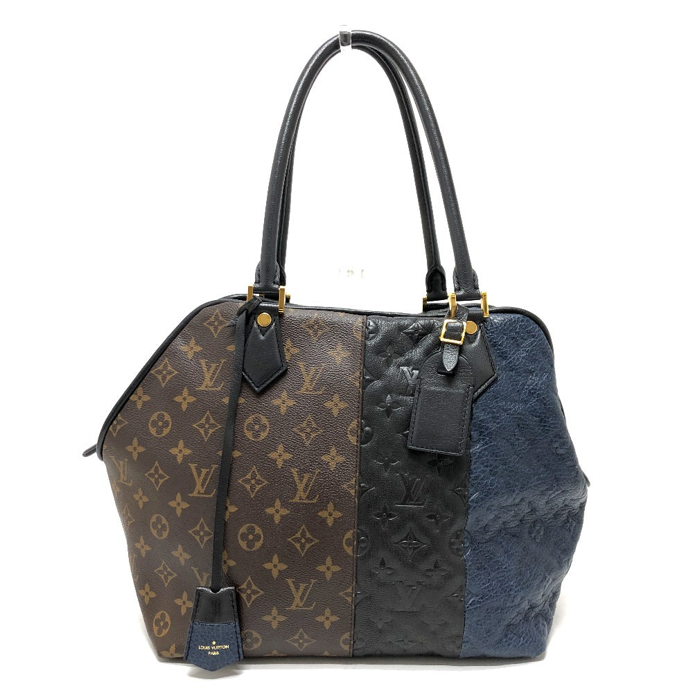 LOUIS VUITTON Tote Bag M40504 Monogram canvas Brown Monogram block stoat Women