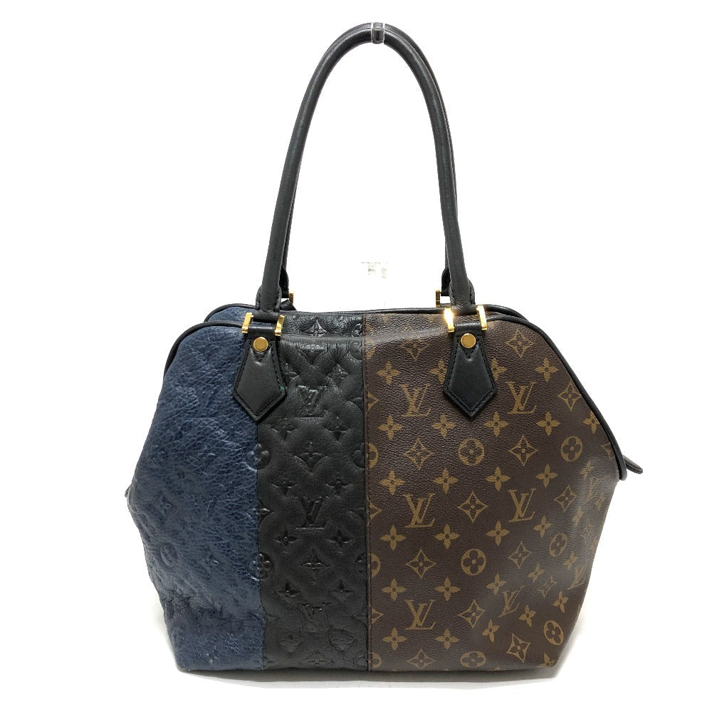 LOUIS VUITTON Tote Bag M40504 Monogram canvas Brown Monogram block stoat Women