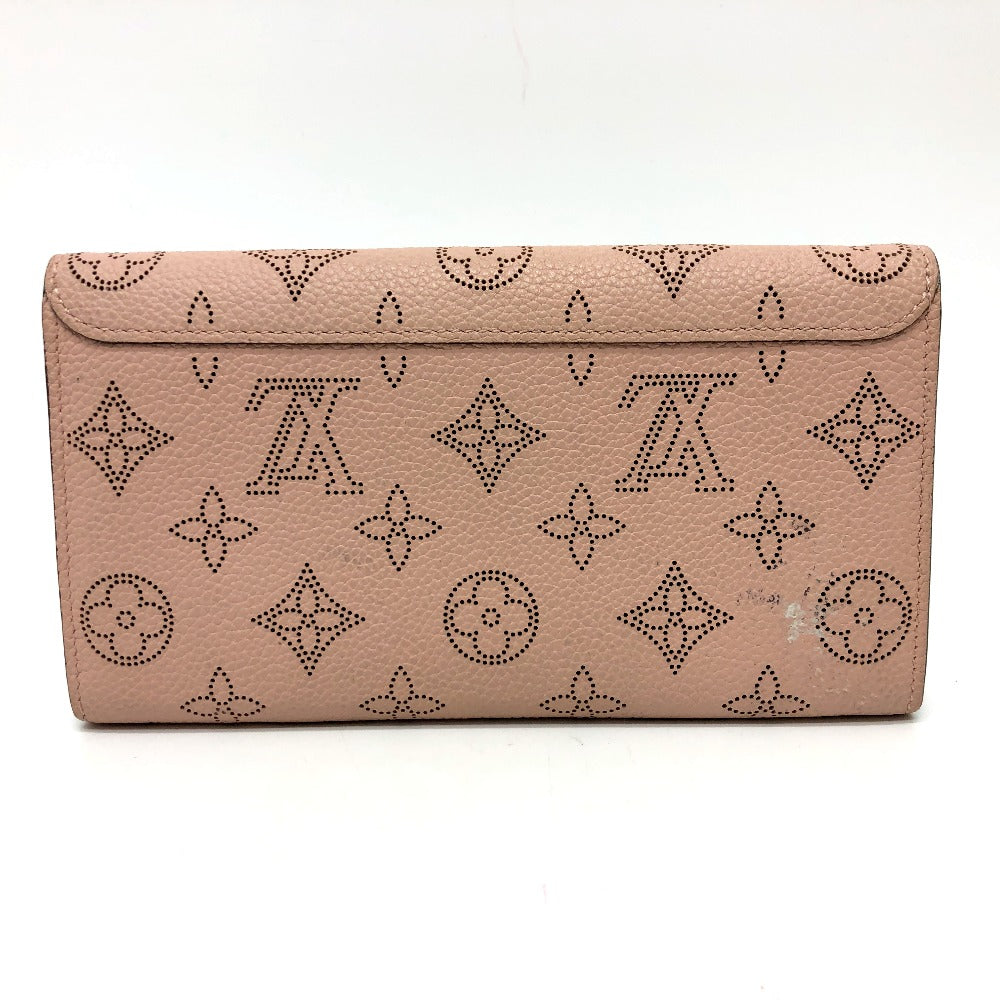 LOUIS VUITTON Long Wallet Purse M60145 Monogram Mahina pink Monogram Mahina Portefeuille Iris Women