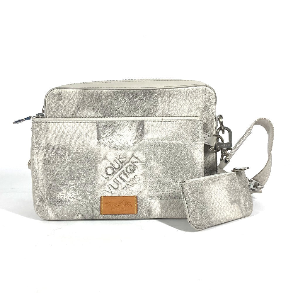 LOUIS VUITTON Shoulder Bag N50068 Canvas, Damier Salt Canvas gray Damier Salt Trio Messenger mens