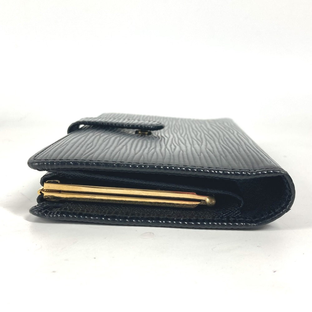 LOUIS VUITTON Long Wallet Purse M63252 Epi Leather black Epi Continental Vienova unisex(Unisex)