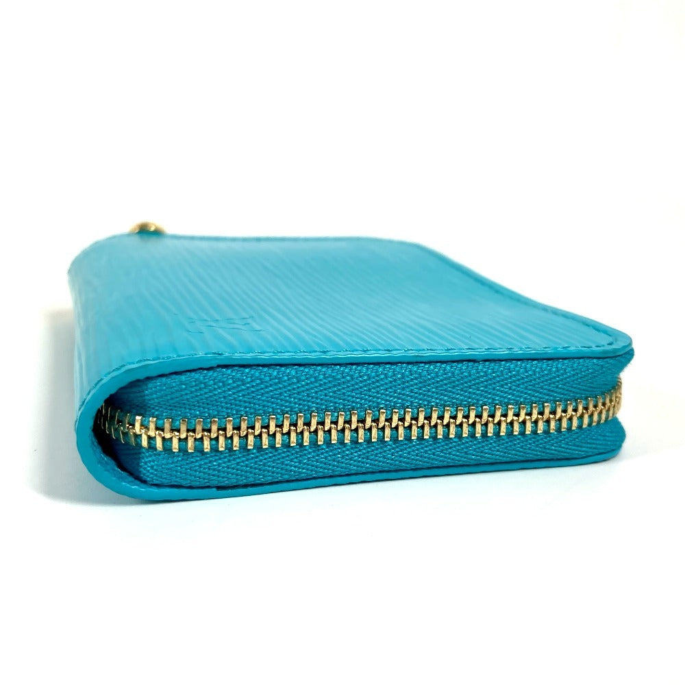 LOUIS VUITTON Coin case M14145 Epi Leather blue LVxTM Takashi Murakami Episode Zip around purse
