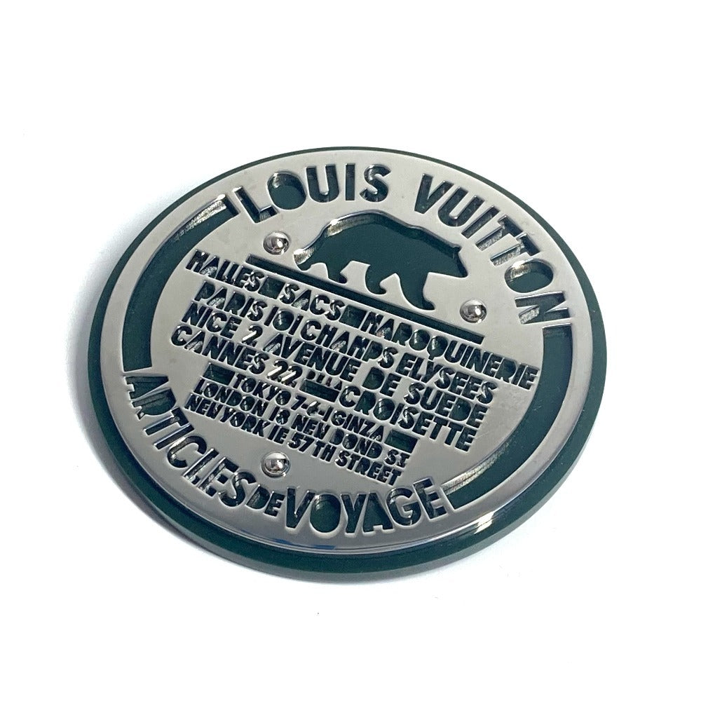 LOUIS VUITTON Brooch Plastic, Metal khaki Not for sale novelty logo
