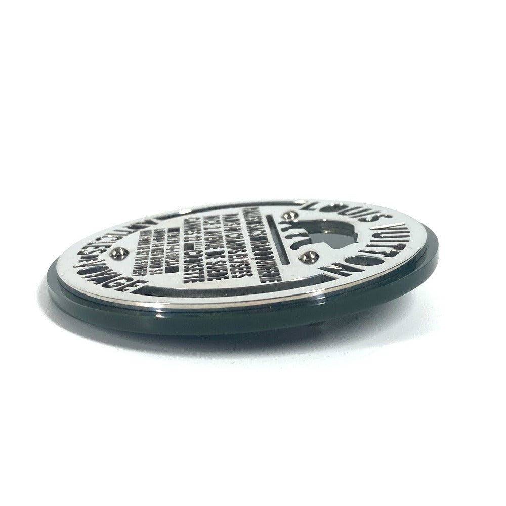 LOUIS VUITTON Brooch Plastic, Metal khaki Not for sale novelty logo