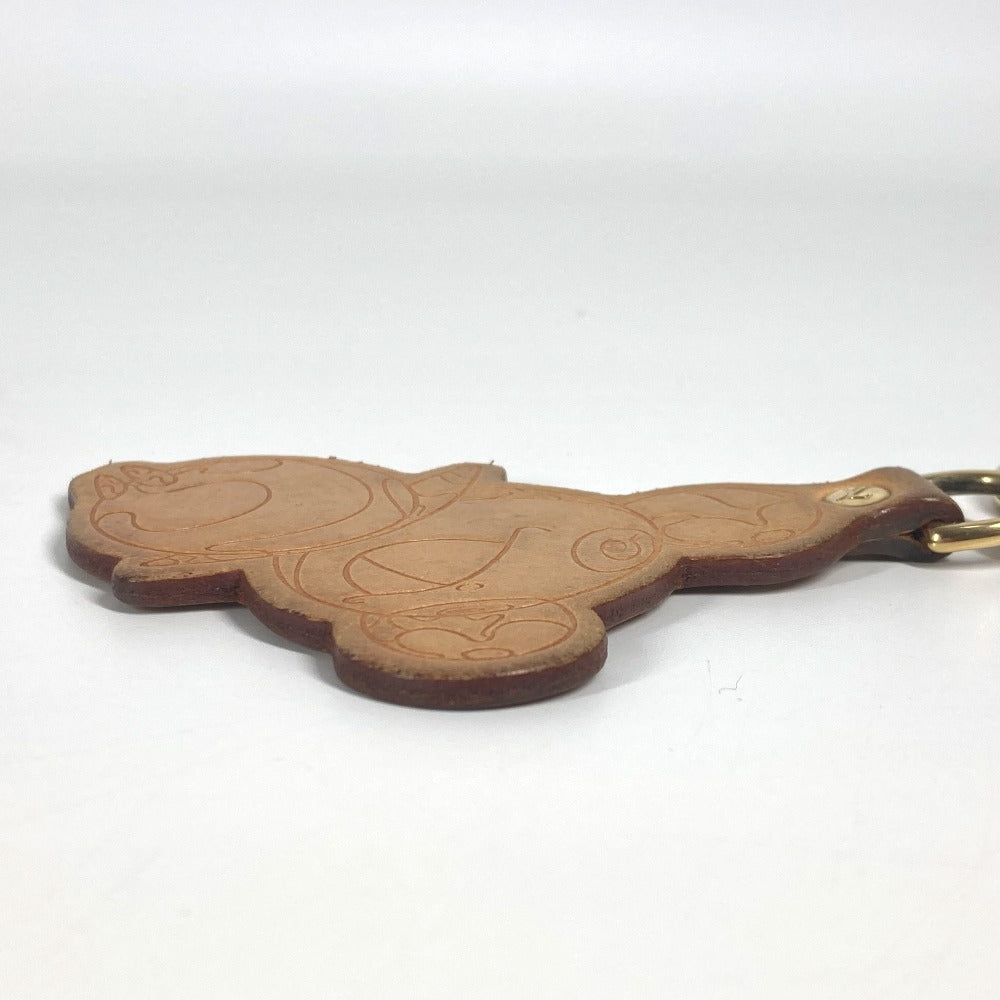 LOUIS VUITTON key ring M62637 Nume leather beige Takashi Murakami collaboration 150th anniversary limited edition Porto Crepanda
