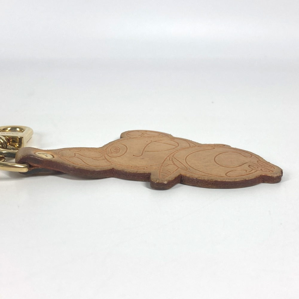 LOUIS VUITTON key ring M62637 Nume leather beige Takashi Murakami collaboration 150th anniversary limited edition Porto Crepanda