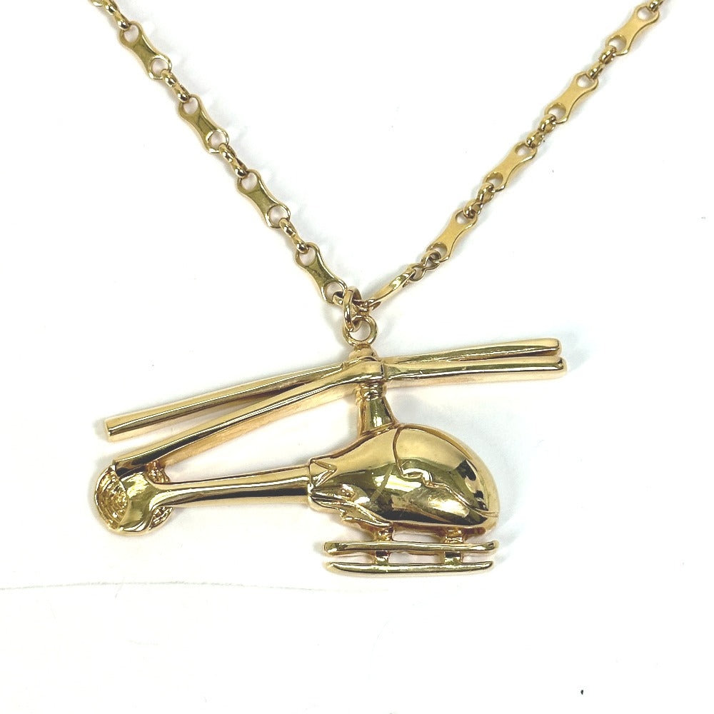 LOUIS VUITTON Necklace MP0329 Gold Plated gold Accessories helicopter