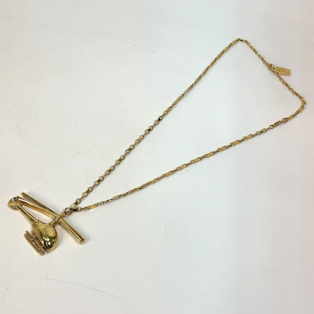 LOUIS VUITTON Necklace MP0329 Gold Plated gold Accessories helicopter