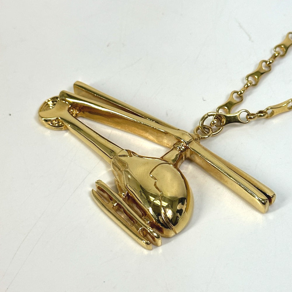 LOUIS VUITTON Necklace MP0329 Gold Plated gold Accessories helicopter