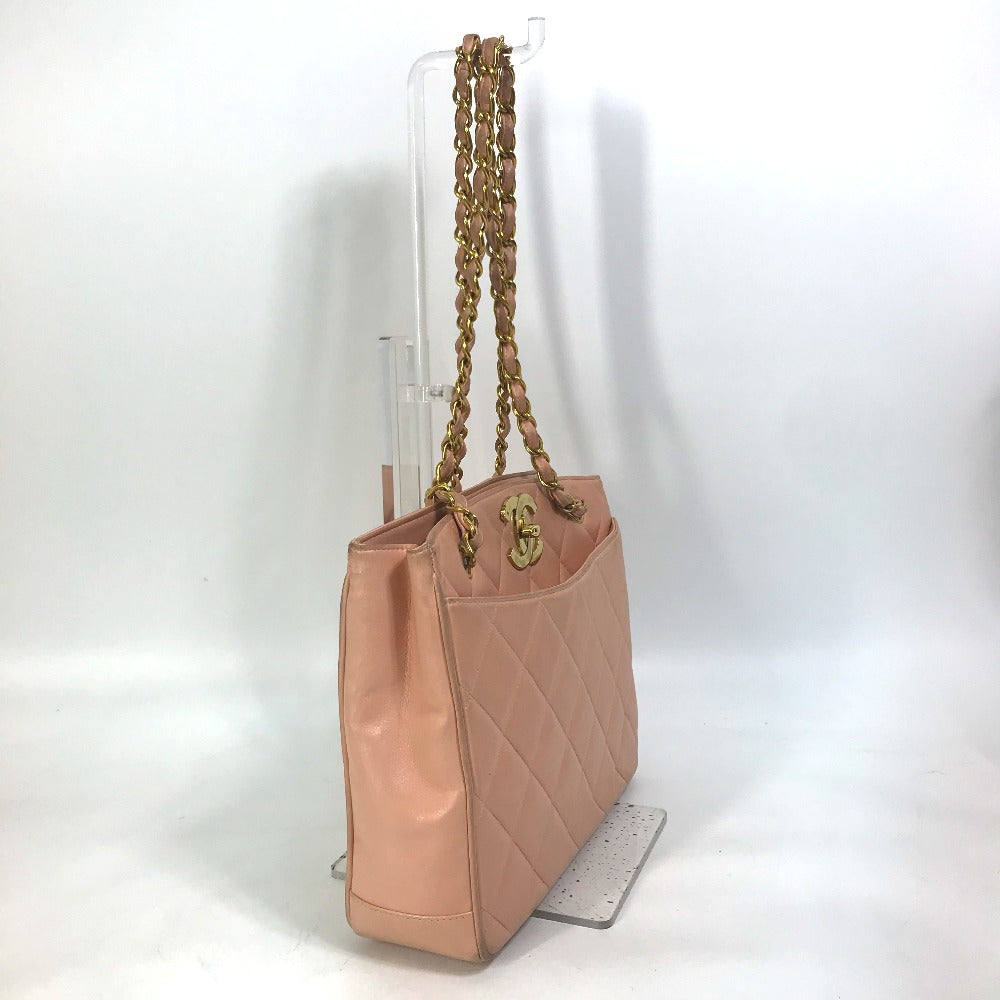 CHANEL Shoulder Bag lambskin pink CC COCO Mark Shoulder Bag Matrasse quilting