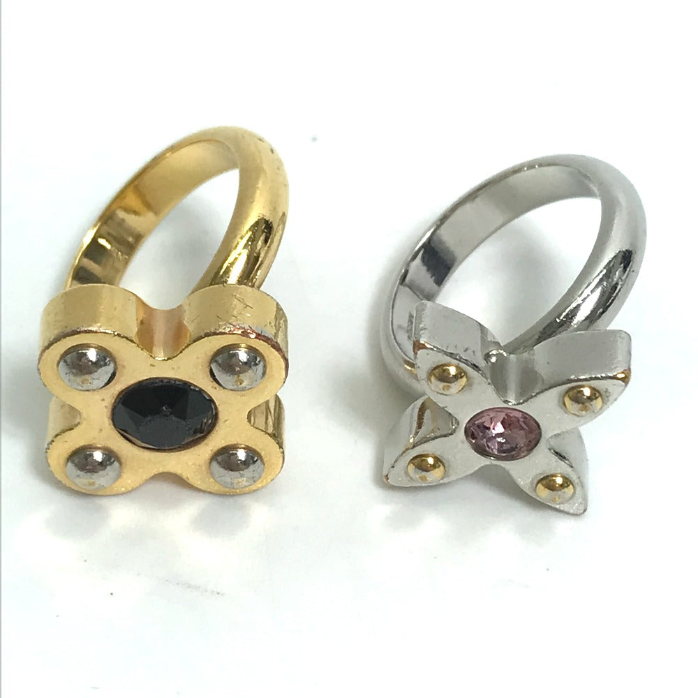 LOUIS VUITTON Ring M65247 metal gold Rhinestone Berg Love Letters Rhinestones Women M