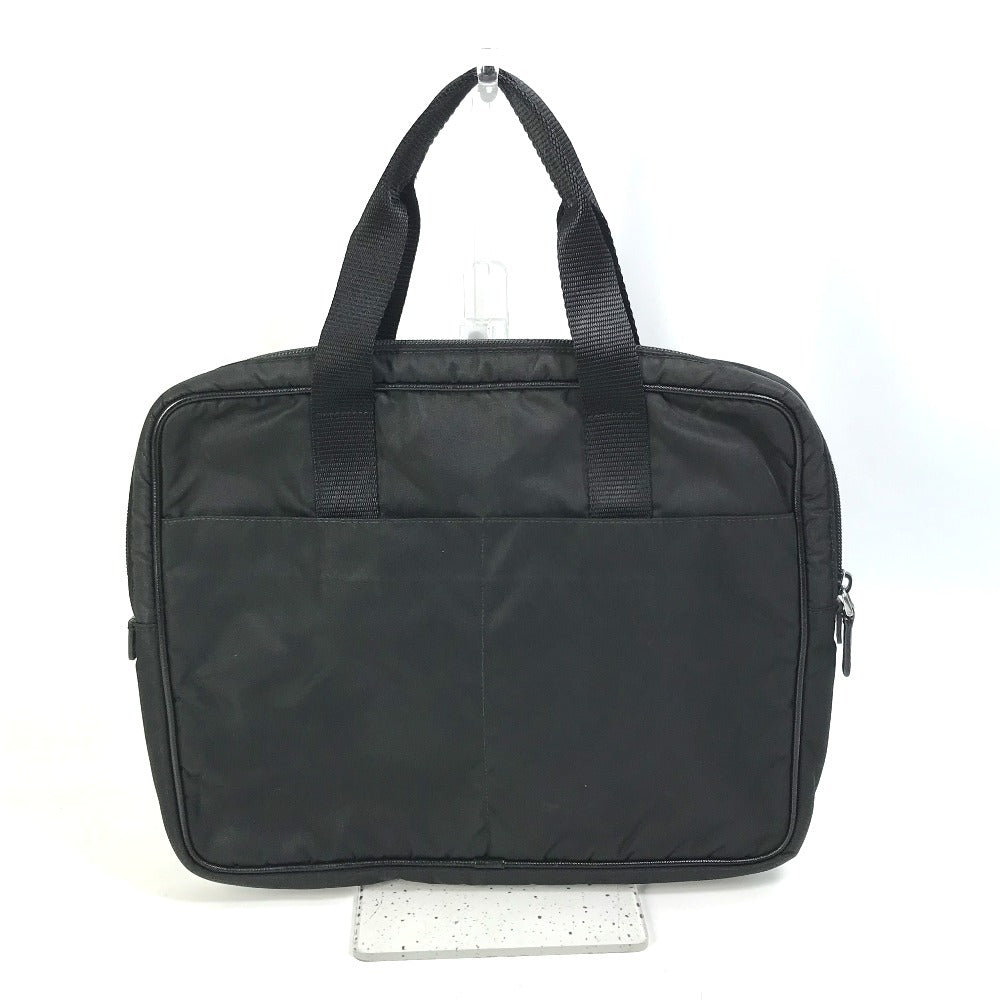 PRADA Business bag Nylon black Bag Triangle logo plate mens