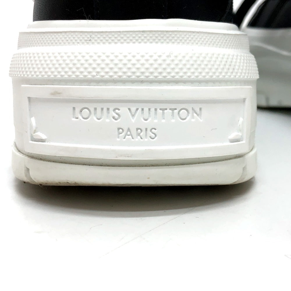 LOUIS VUITTON sneakers leather black Squad Line Studded Women 36.5