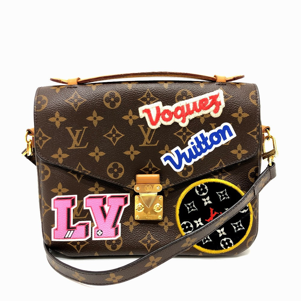LOUIS VUITTON Handbag M43991 Monogram canvas Brown Pochette Metis MM Women