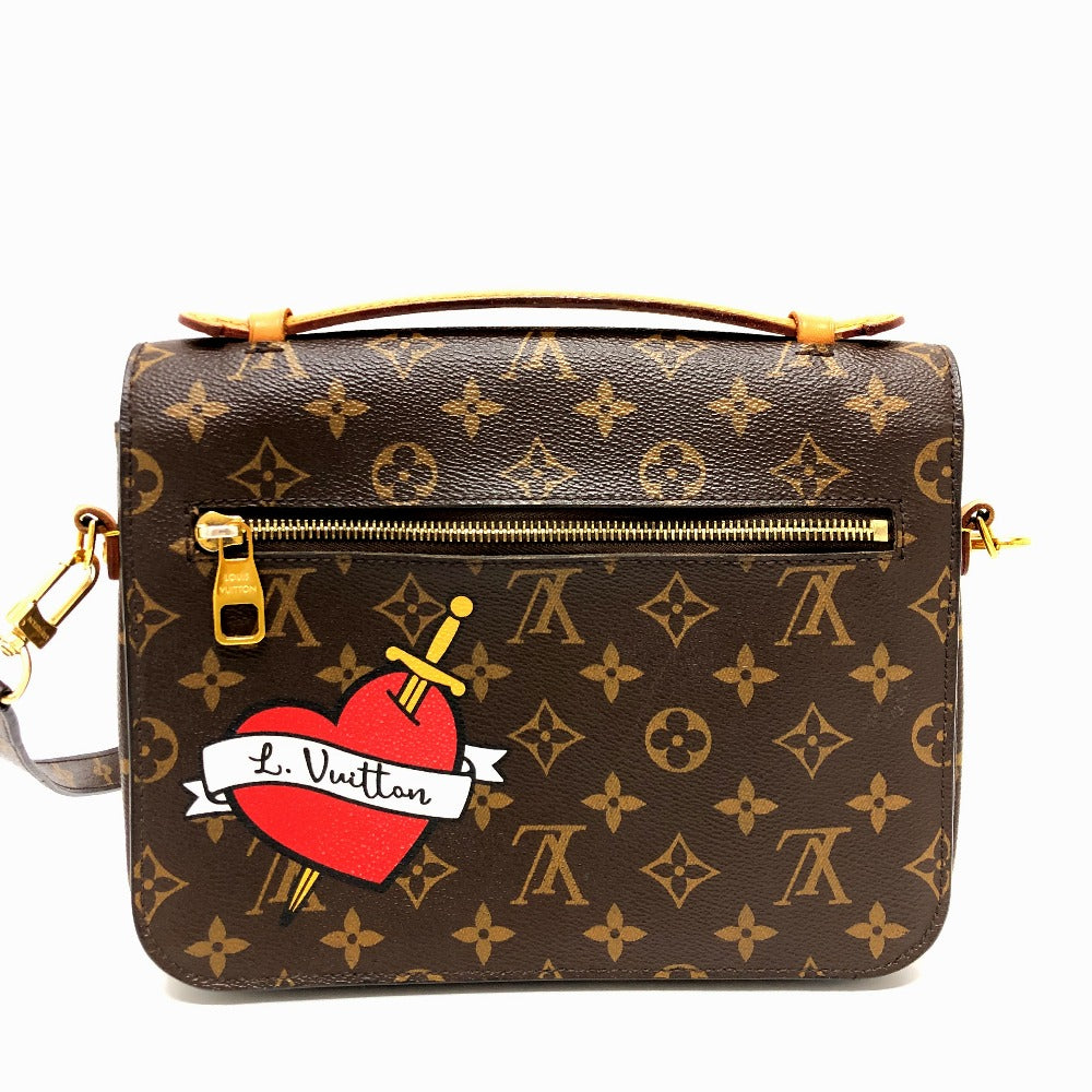 LOUIS VUITTON Handbag M43991 Monogram canvas Brown Pochette Metis MM Women