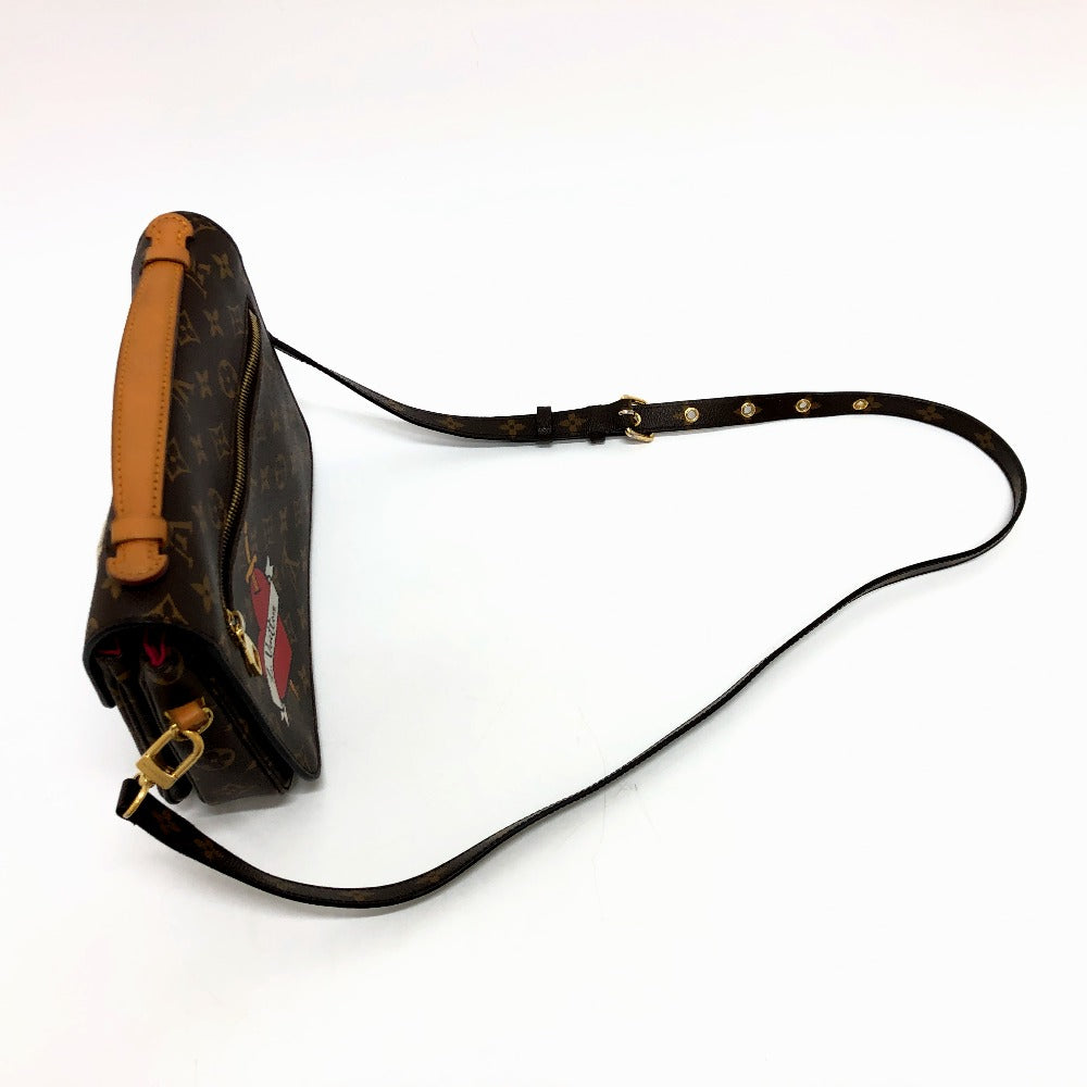 LOUIS VUITTON Handbag M43991 Monogram canvas Brown Pochette Metis MM Women