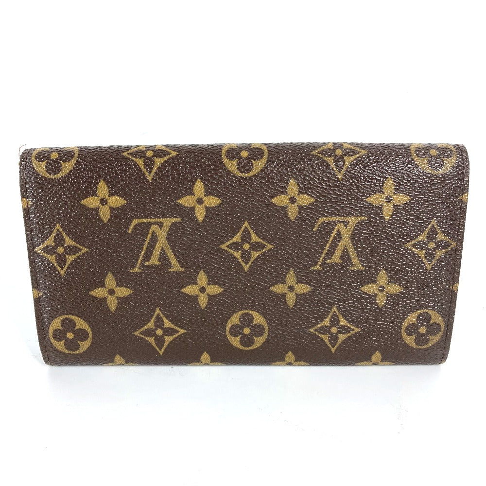 LOUIS VUITTON Long Wallet Purse M61726 Monogram canvas Brown Monogram Portomon Credit Women