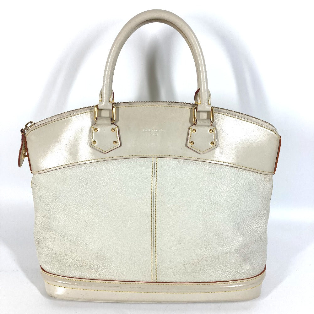 LOUIS VUITTON Handbag M91874 Suhari leather white Suhari LockitMM Women