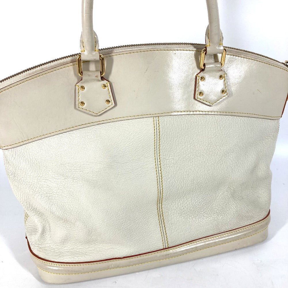 LOUIS VUITTON Handbag M91874 Suhari leather white Suhari LockitMM Women