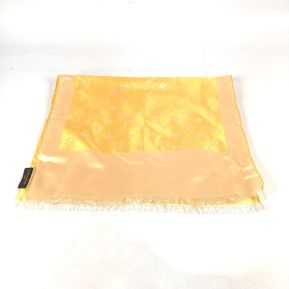 LOUIS VUITTON shawl silk yellow Monogram Women