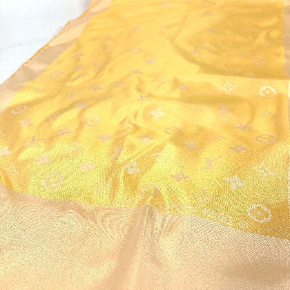 LOUIS VUITTON shawl silk yellow Monogram Women