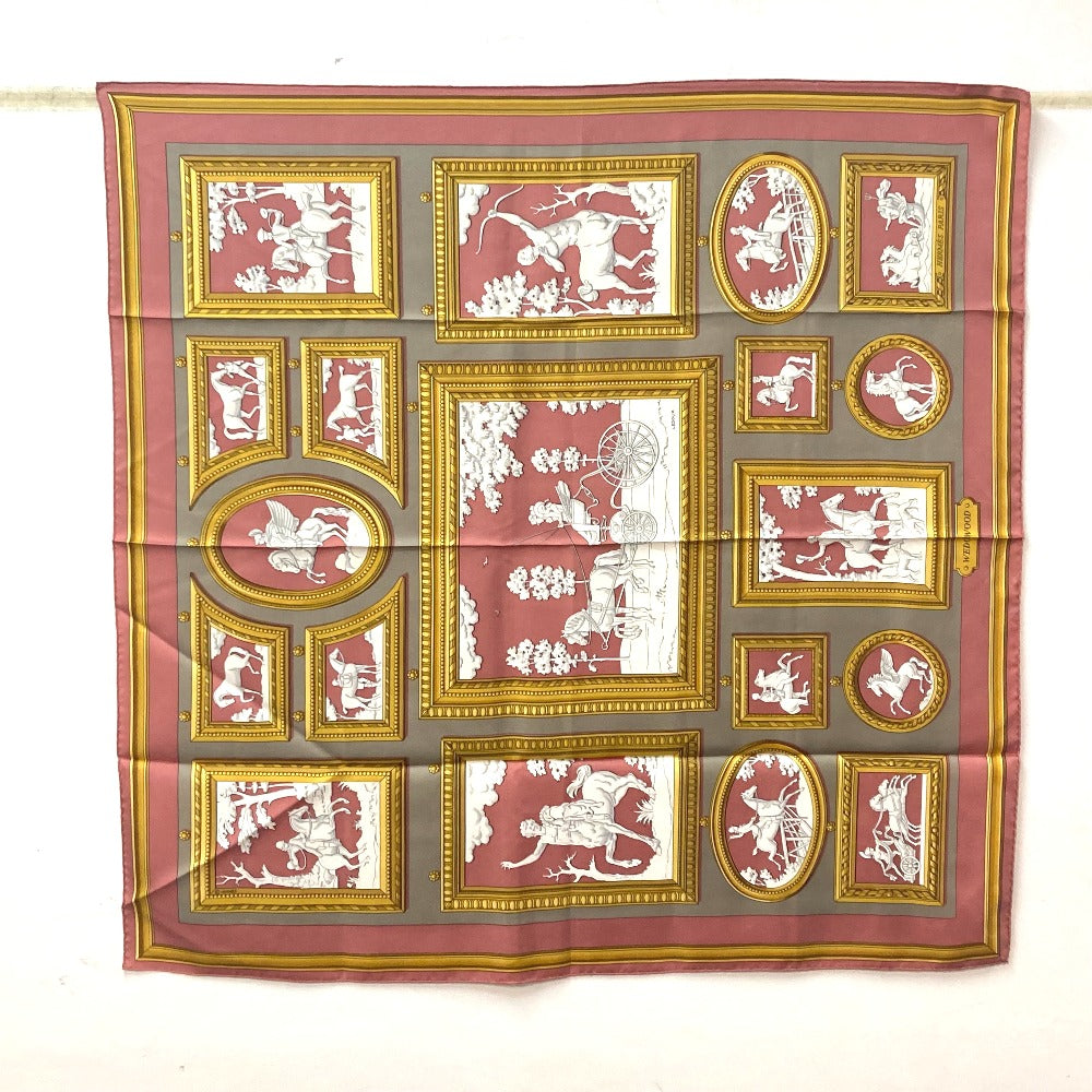HERMES scarf silk pink Wedgwood WEDGWOOD Women