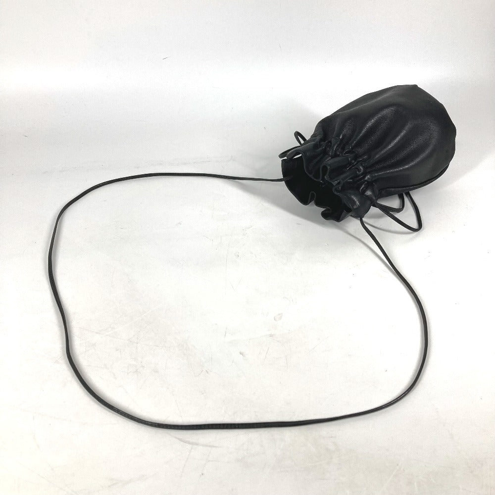BOTTEGAVENETA Shoulder Bag leather black Pochette purse Women