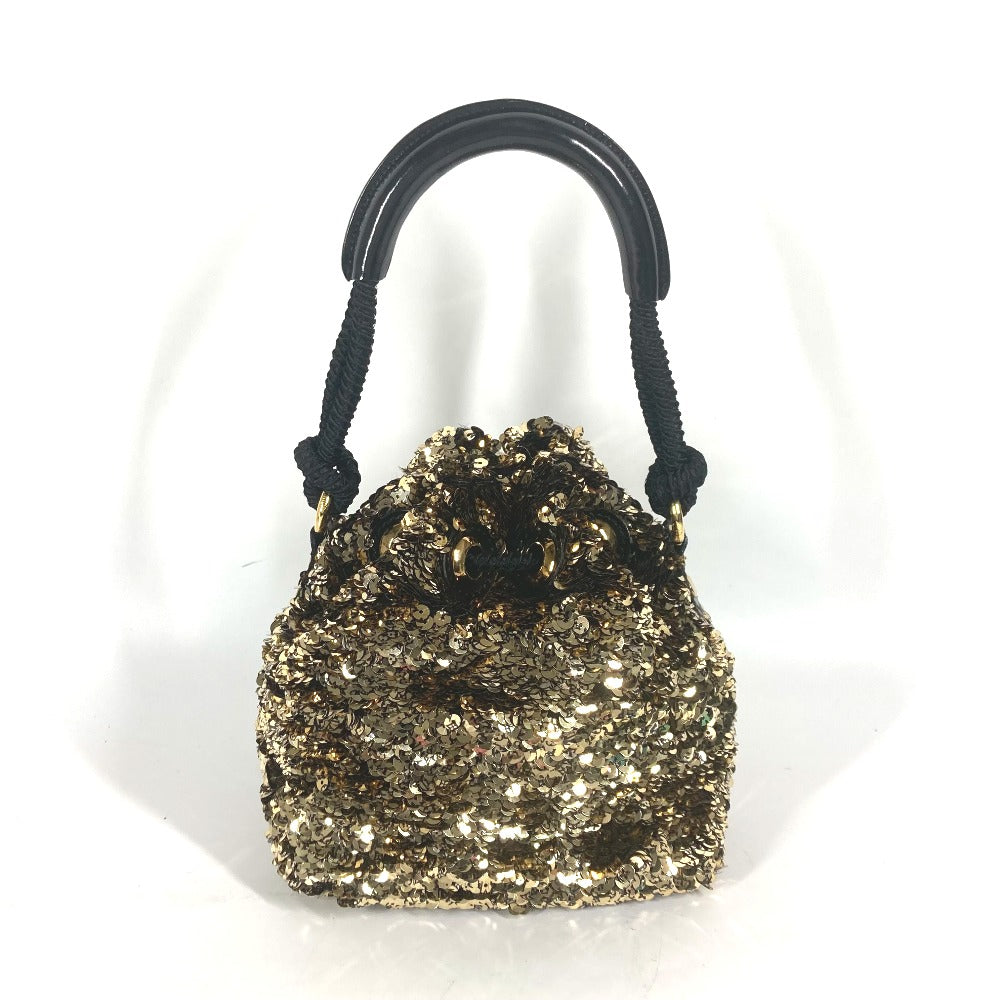 LOUIS VUITTON Handbag M40322 Sequins, Leather gold 2010 Cruise Collection Mininoe Rococo All Women