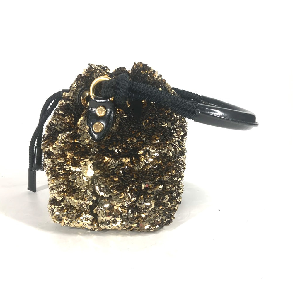 LOUIS VUITTON Handbag M40322 Sequins, Leather gold 2010 Cruise Collection Mininoe Rococo All Women