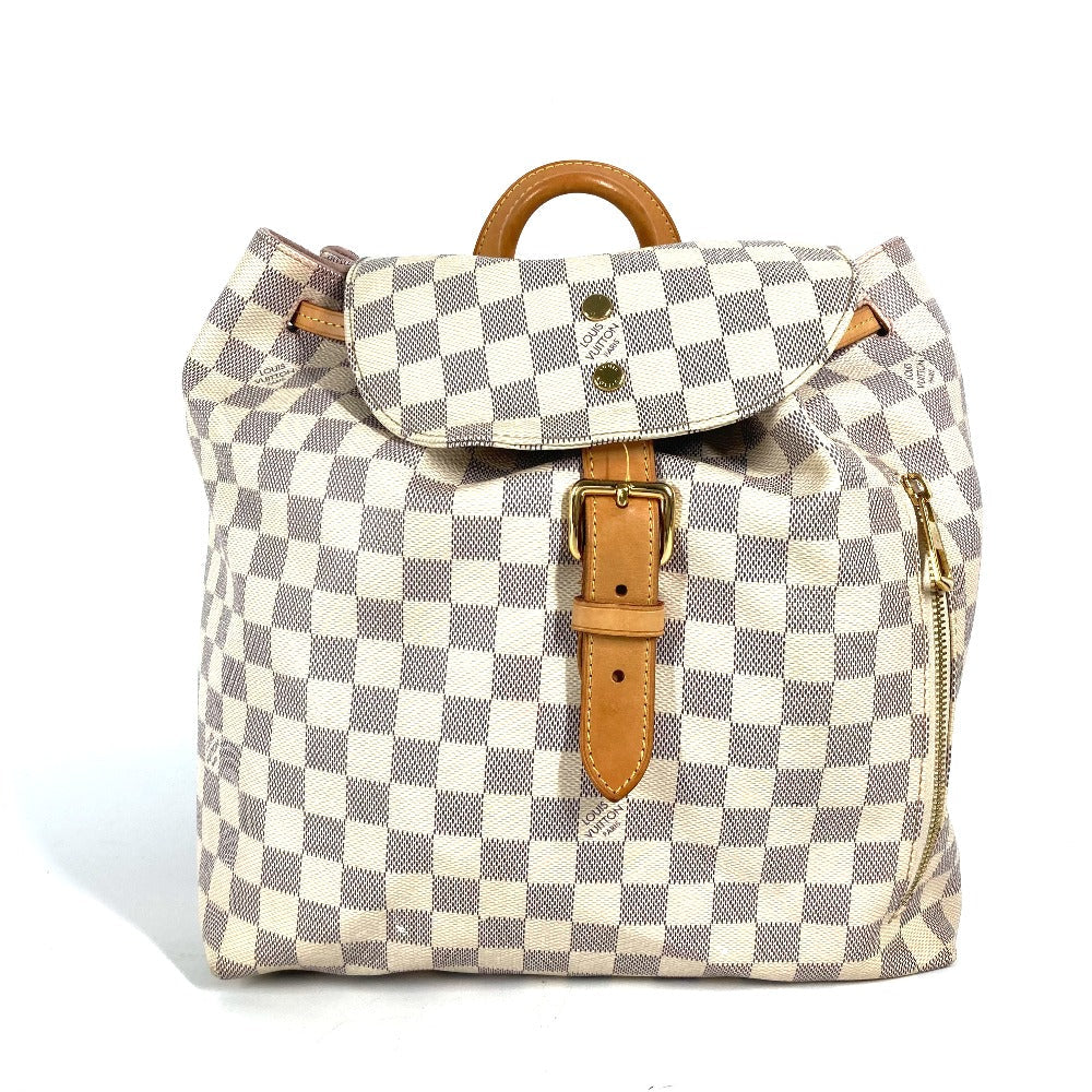 LOUIS VUITTON Backpack N41578 Damier Azur Canvas white Damier Azur Speron Women
